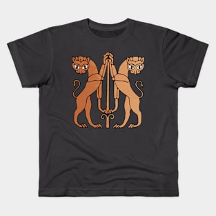 Mycenaean Lions Kids T-Shirt